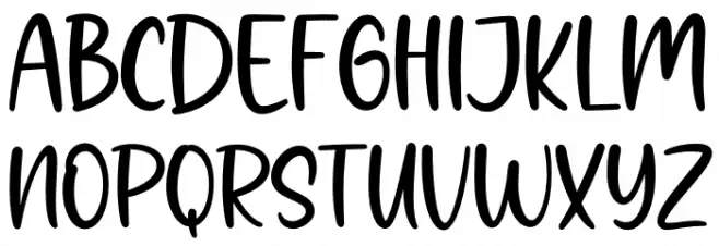 Smoothie Milky Schriftart Groß