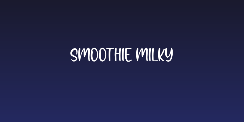 Smoothie Milky Social Header