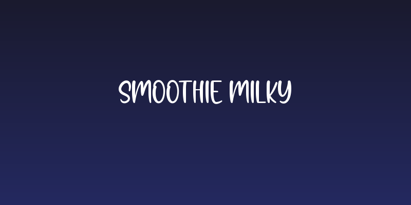 Smoothie Milky Social Header