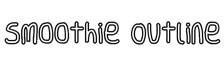 Smoothie Outline  Fuentes Gratis Descargar