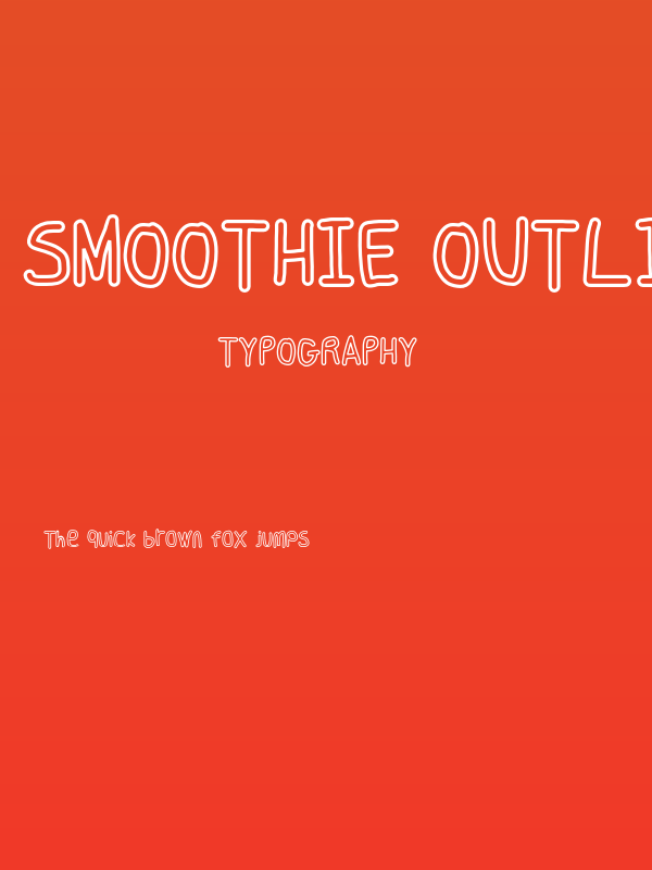 Smoothie Outline Poster