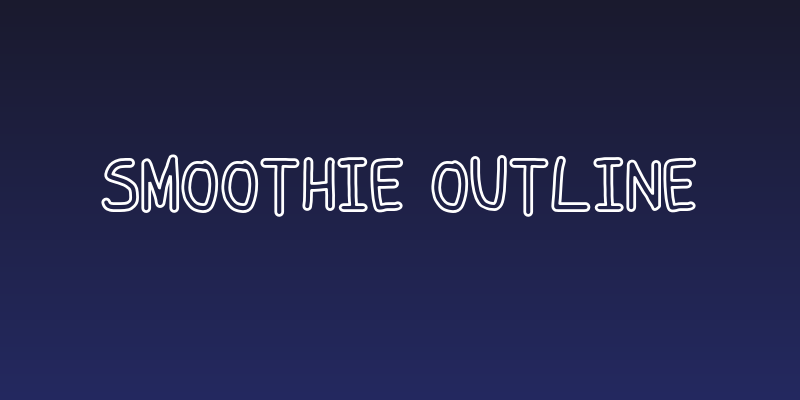 Smoothie Outline Social Header