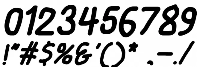 Smoothie SemiBold Italic Font OTHER CHARS