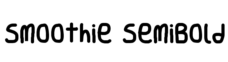 Smoothie SemiBold  Frei Schriftart Herunterladen