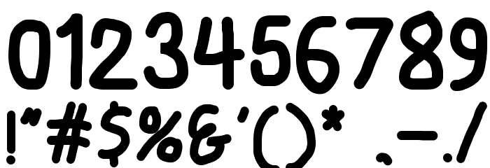 Smoothie SemiBold Font OTHER CHARS