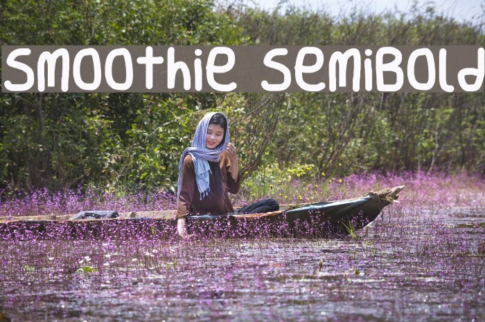 Smoothie SemiBold Font examples