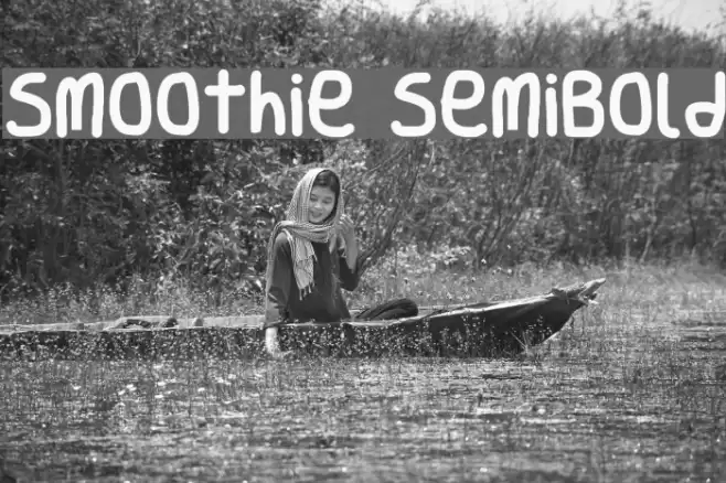 Smoothie SemiBold Fonte examples