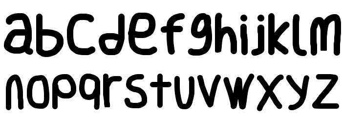 Smoothie SemiBold Font LOWERCASE