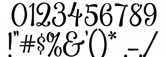 Smoothie Shoppe Font OTHER CHARS