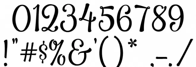 Smoothie Shoppe Font OTHER CHARS