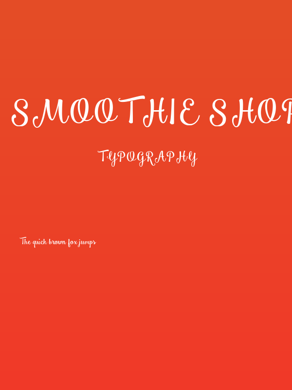 Smoothie Shoppe Poster