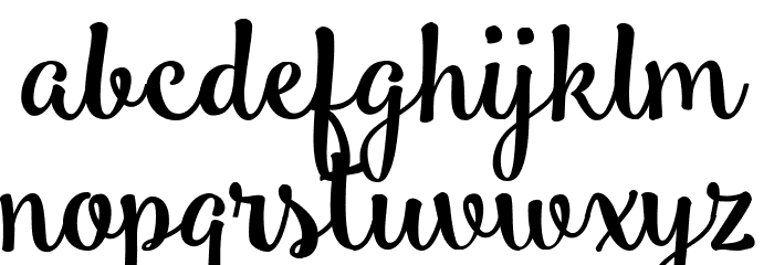 Smoothie Shoppe Font LOWERCASE