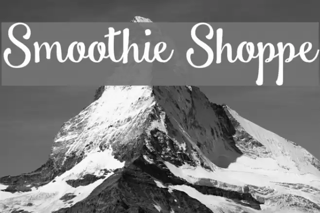 Smoothie Shoppe Font examples
