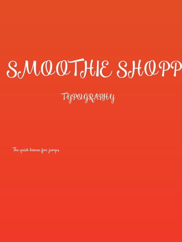 Smoothie Shoppe Poster