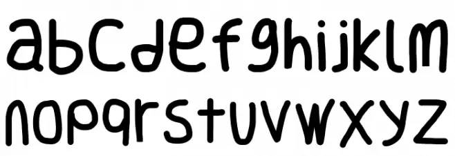 Smoothie Font LOWERCASE