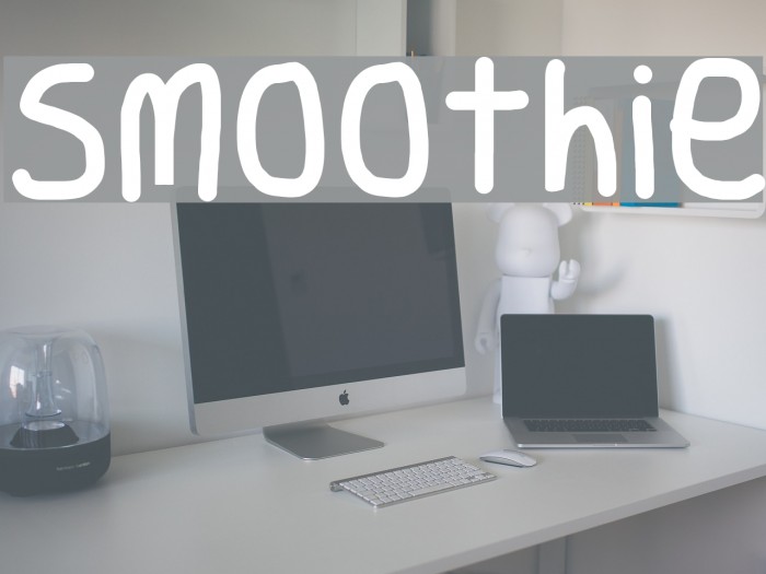 Smoothie Font examples