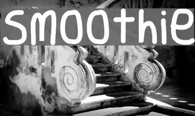 Smoothie Font examples