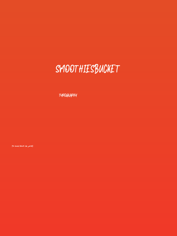 SmoothiesBucket Poster