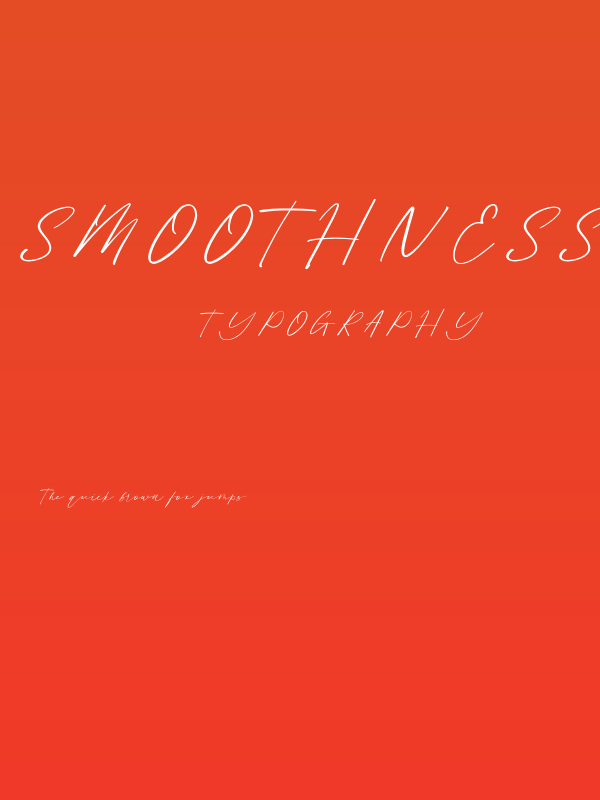 Smoothness Poster