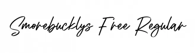 Smorebucklys Free Regular  フリーフォントのダウンロード