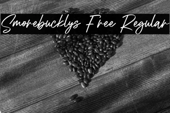 Smorebucklys Free Regular 字体 examples