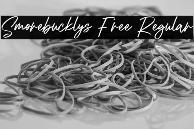 Smorebucklys Free Regular 字体 examples