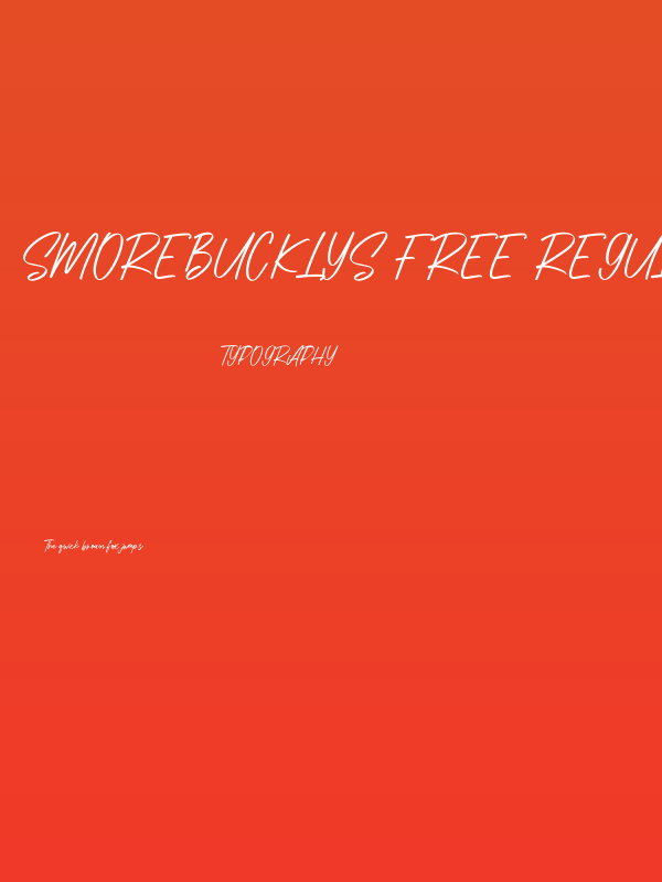 Smorebucklys Free Regular Poster