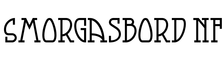 Smorgasbord NF  baixar fontes gratis