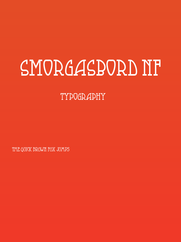 Smorgasbord NF Poster