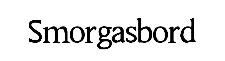 Smorgasbord Font