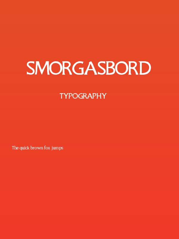 Smorgasbord Poster