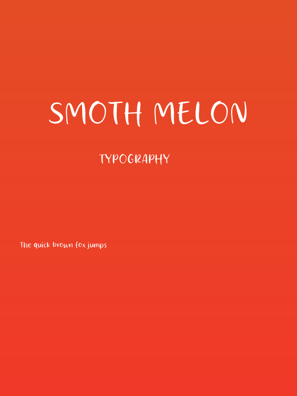 Smoth Melon Poster