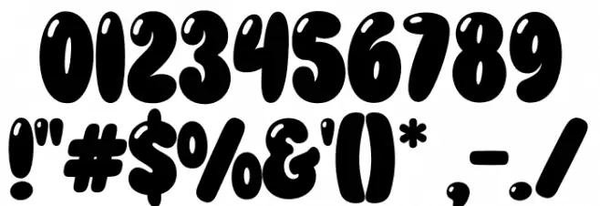 Smothy Bubble Font OTHER CHARS