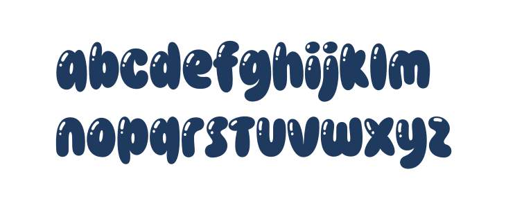 Smothy Bubble Lowercase