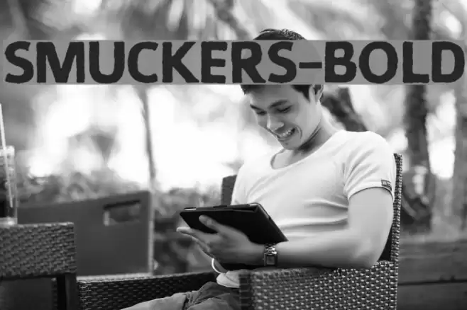 Smuckers-Bold Font examples