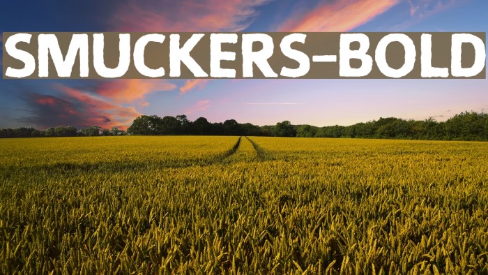 Smuckers-Bold Font examples