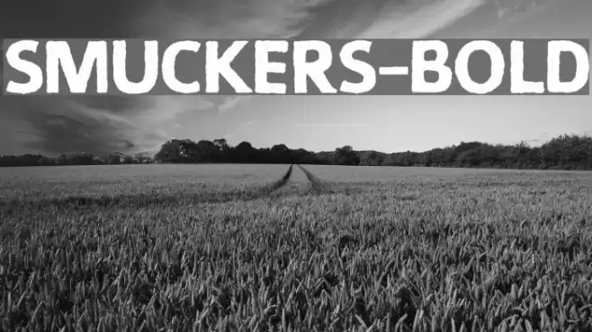 Smuckers-Bold Font examples