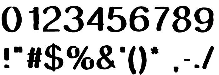 SmudgeStick Font OTHER CHARS