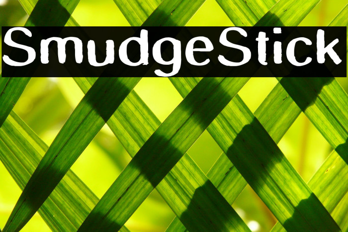 SmudgeStick Font examples