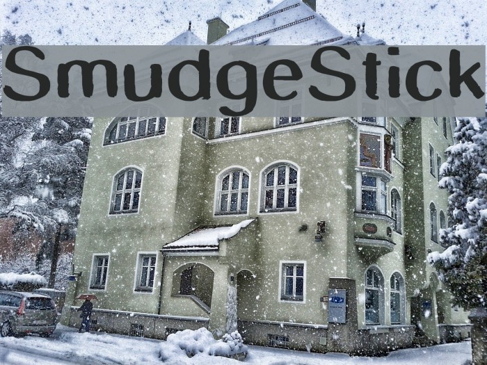 SmudgeStick Font examples
