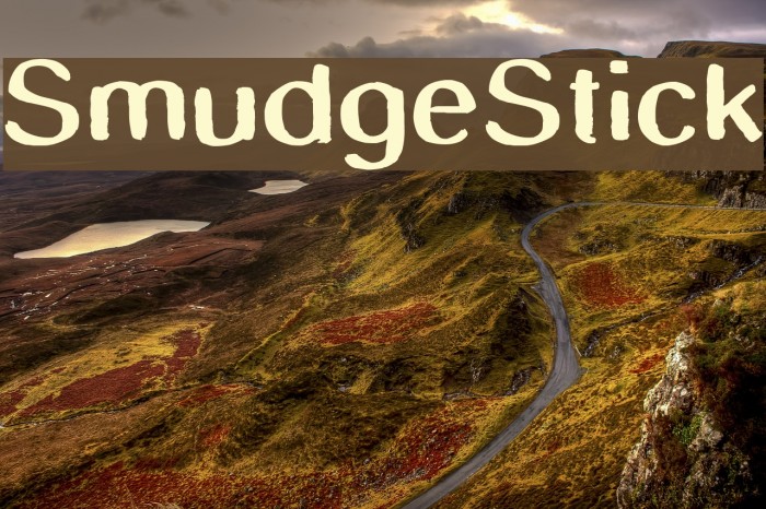 SmudgeStick Font examples