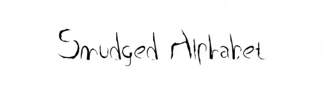 Smudged Alphabet  नि: शुल्क फ़ॉन्ट्स डाउनलोड
