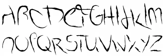 Smudged Alphabet Polices MAJUSCULES