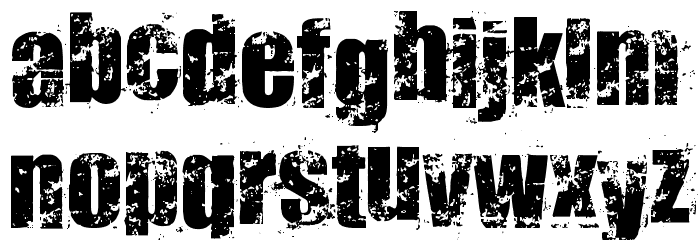 Smudgers!` Font LOWERCASE
