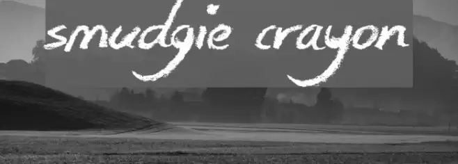 Smudgie Crayon Font examples