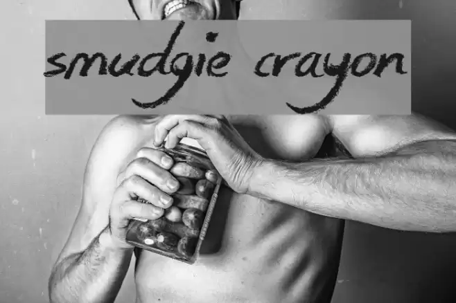 Smudgie Crayon Font examples