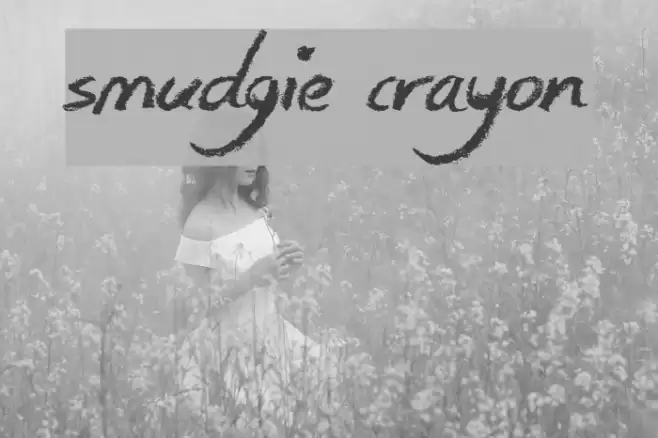 Smudgie Crayon Font examples