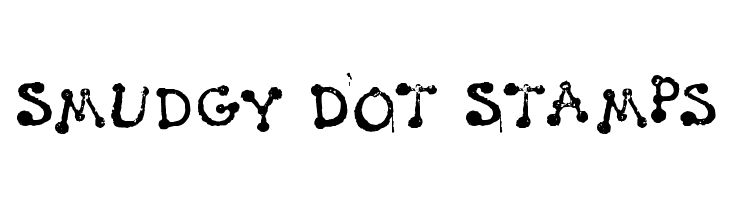 Smudgy Dot Stamps Schriftart