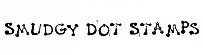 Smudgy Dot Stamps  Frei Schriftart Herunterladen