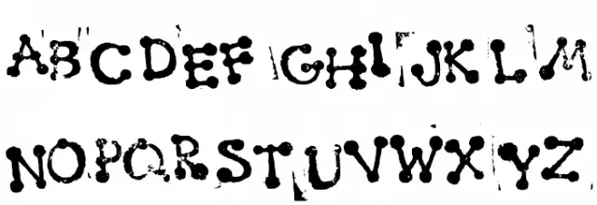Smudgy Dot Stamps Schriftart Groß